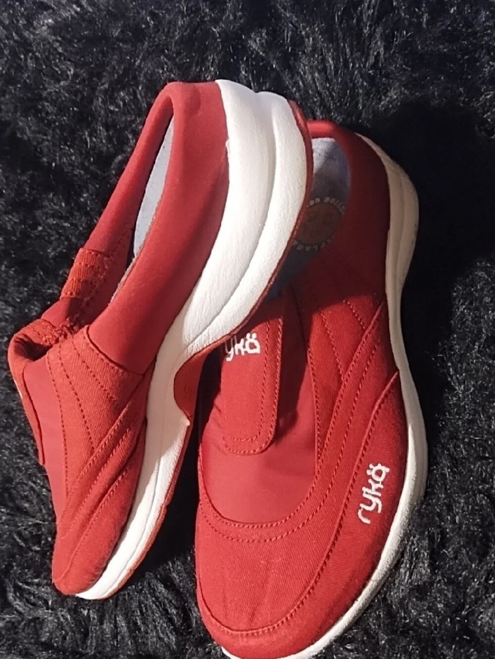 Ryka VGC Women's Red Slip-On Sneakers Size 6 Orthaheel.